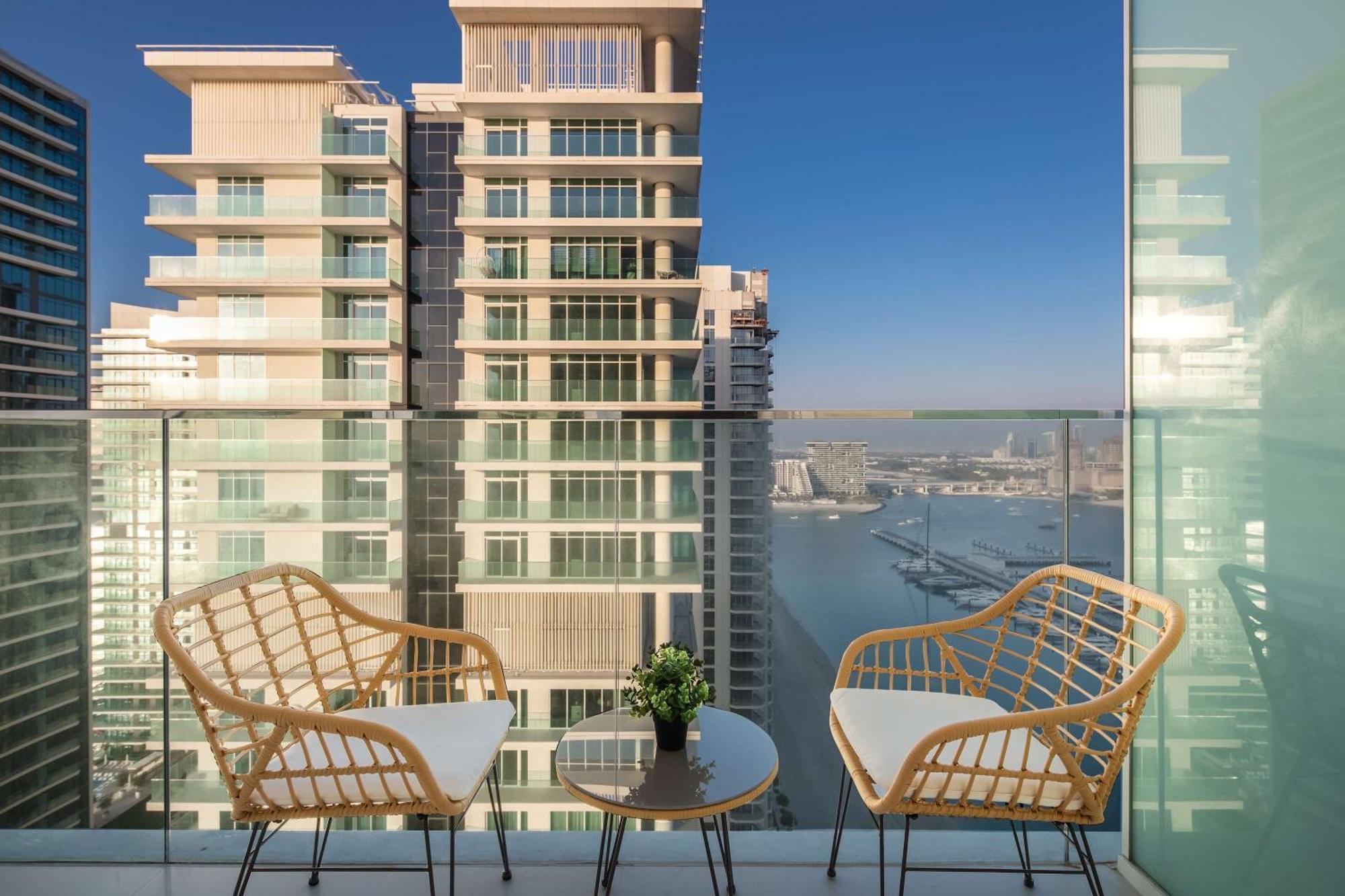 Silkhaus Palm View 1Bdr With Private Beach In Emaar Beachfront Дубай Экстерьер фото